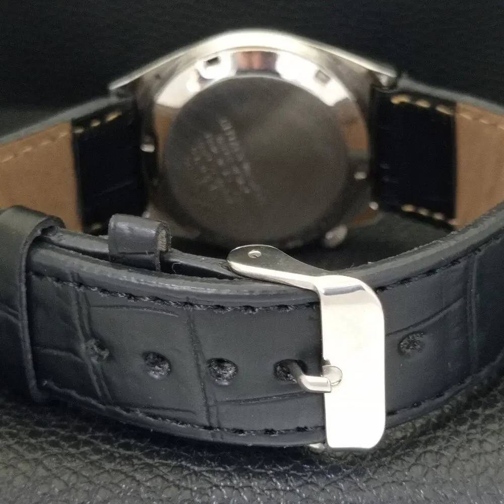 Vintage 1970 Citizen Automatic Mens Silver Watch W/daydate & Gold accents